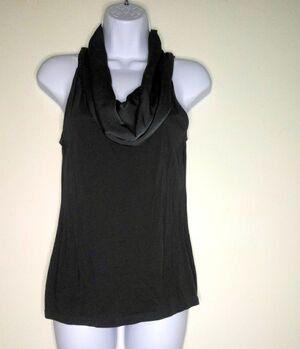Ann Taylor Cowlneck Sleeveless Blouse